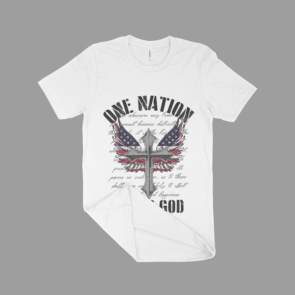 One Nation Under God Unisex Jersey T-Shirt Made in USA