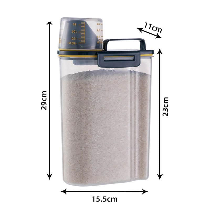 Pet Food Storage Container with Measuring Cup