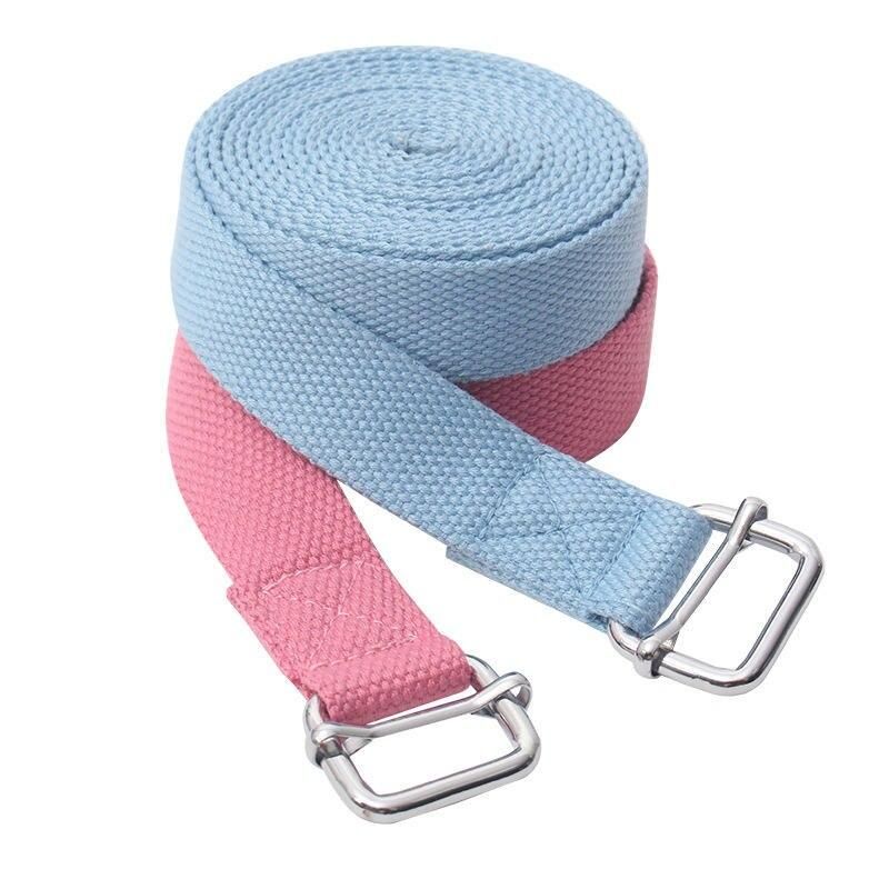 Premium Cotton Yoga Stretch Strap - 2.5m Durable D-Ring Belt for Enhanced Flexibility & Fitness