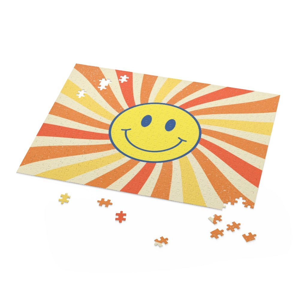 Retro Smiley Face Jigsaw Puzzle 500-Piece