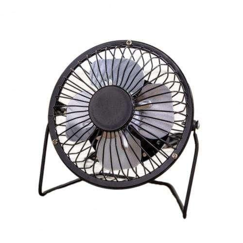 Compact USB-Powered Metal Desk Fan