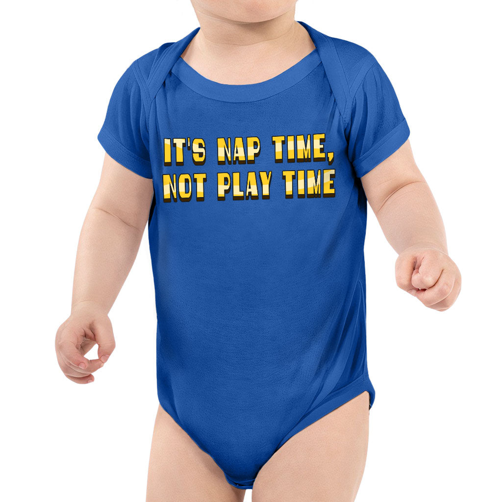 Nap Time Baby Jersey Onesie - Quotes Baby Bodysuit - Baby One-Piece