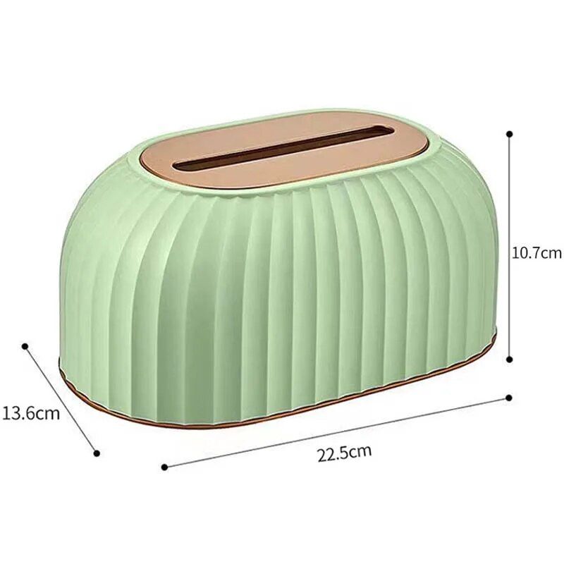 Elegant Nordic-Style Striped Tissue Box Holder - Multipurpose Table Napkin & Toilet Paper Dispenser for Home and Car