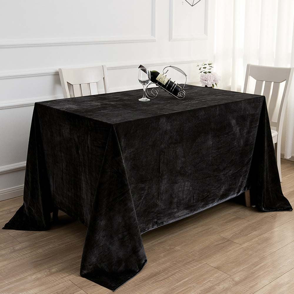 Elegant Velvet Rectangular Tablecloth - Perfect for Weddings, Dining, and Special Occasions