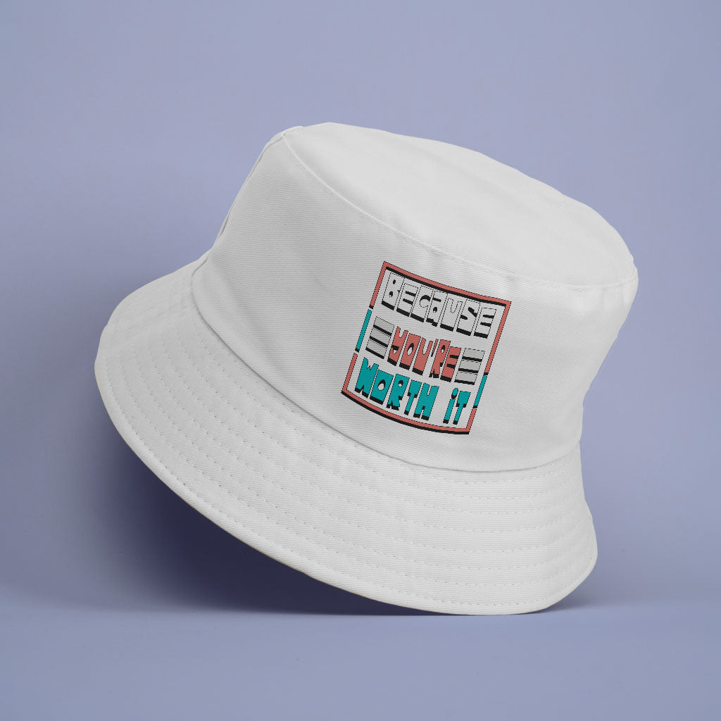 Inspirational Bucket Hat - Cool Quotes Hat - Printed Bucket Hat