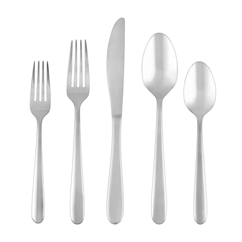 Stainless Steel 77-Piece Flatware Set, Service for 12 with Tea Spoon & Serve Set