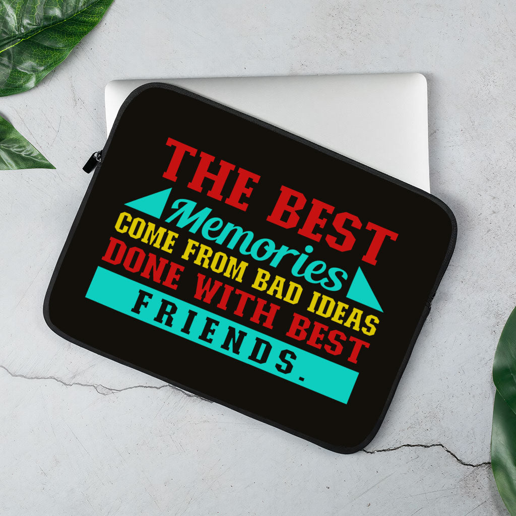 Best Friend Quotes MacBook Pro 14" Two-Sided Sleeve - Funny Design Laptop Sleeve - Graphic MacBook Sleeve