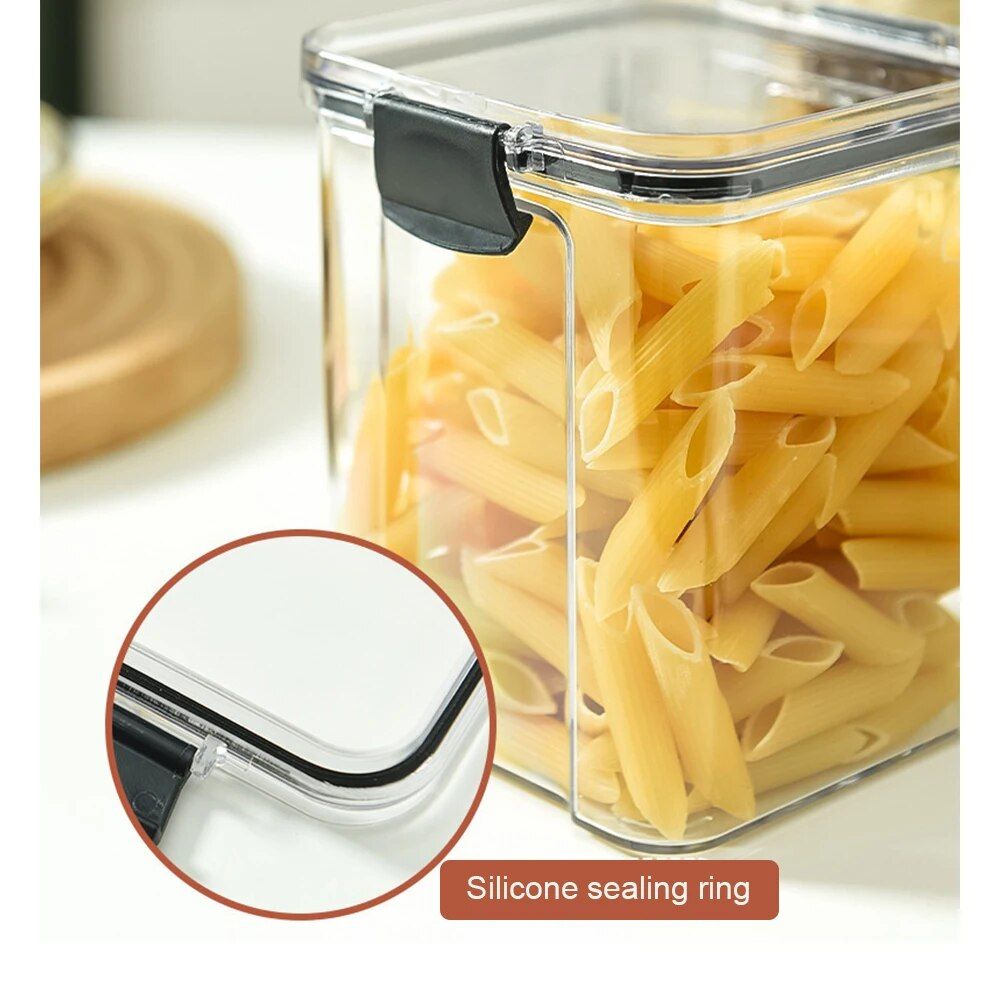 Stackable Transparent Food Storage Containers