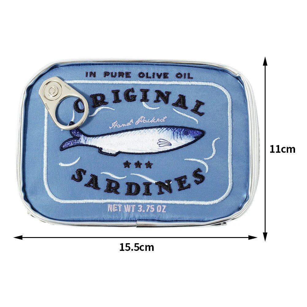 Cute Sardine Can Waterproof Cosmetic Bag