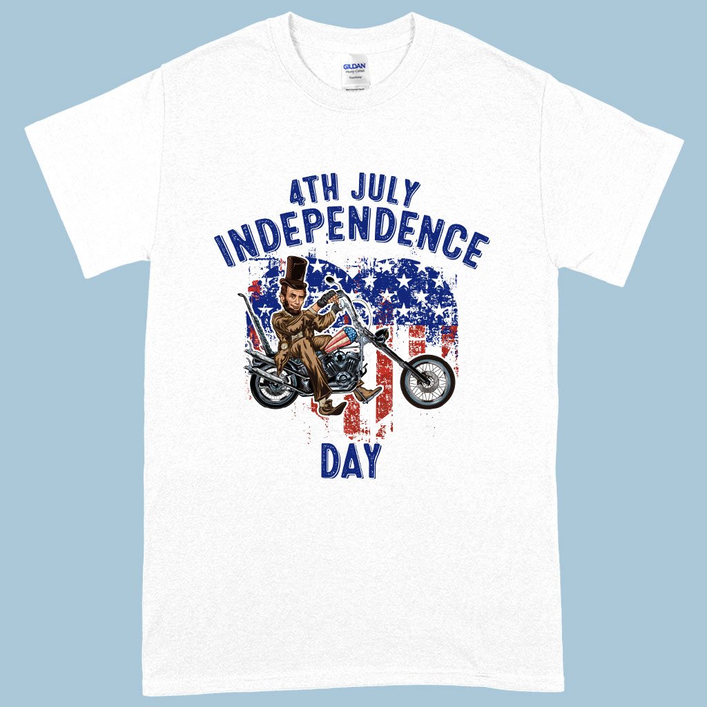 Heavy Cotton Independence Day T-Shirt - Patriotic T-Shirts - Independence Day T-Shirt for Men