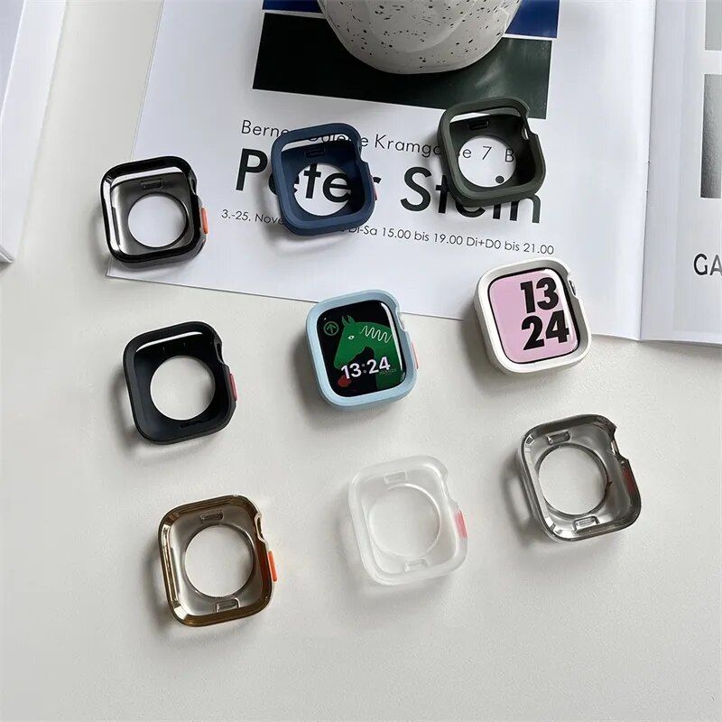 Ultra Protective Cover with Glass Screen for Apple Watch (Various Sizes)