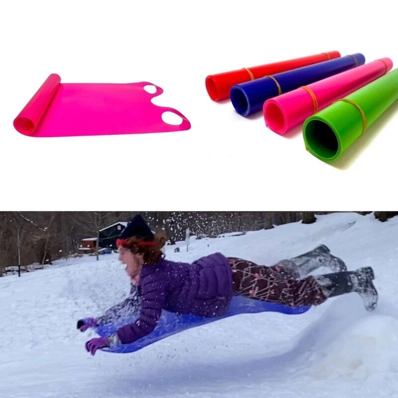 Ultra-Lightweight Snow Slider Mat - Flexible Flying Carpet Sled for All Ages