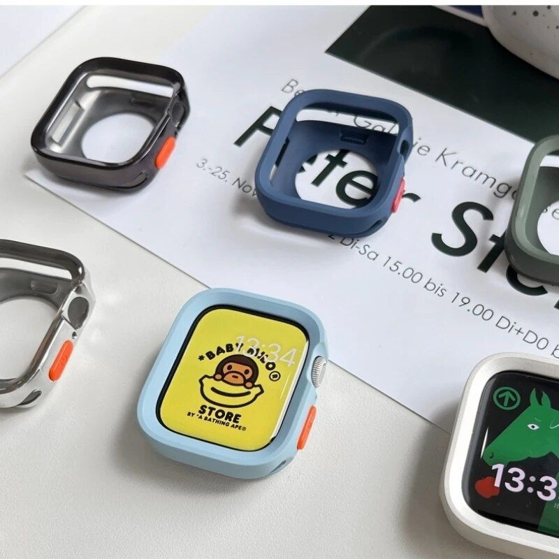 Ultra Protective Cover with Glass Screen for Apple Watch (Various Sizes)