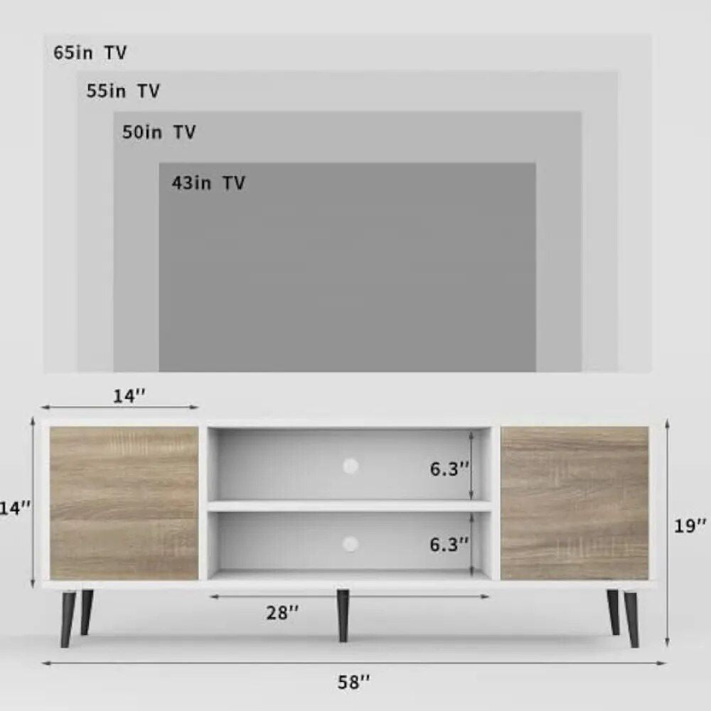 Mid-Century Modern 65" TV Stand