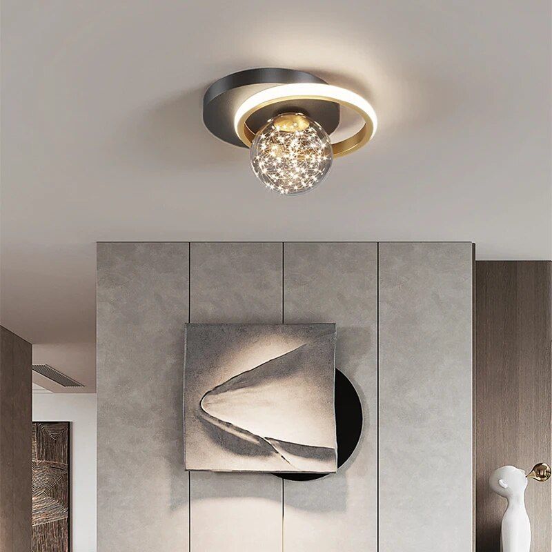 Modern Nordic LED Ceiling Light - Versatile Indoor Lighting for Living Room, Dining, and Bedroom