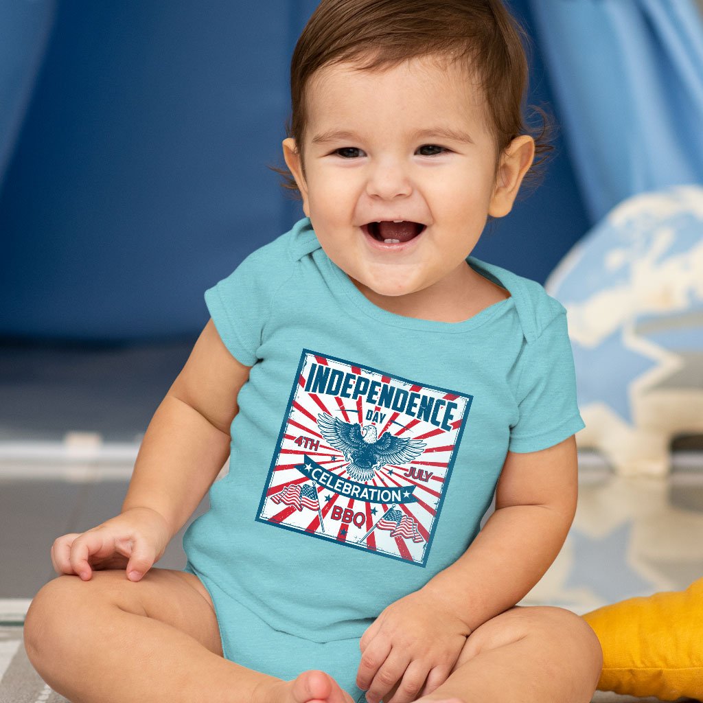 Baby Independence Day Celebration Onesie - Vintage Independence Day Onesie - Patriotic Onesie