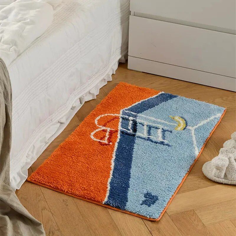 Luxurious Plush Non-Slip Bath and Entrance Mat