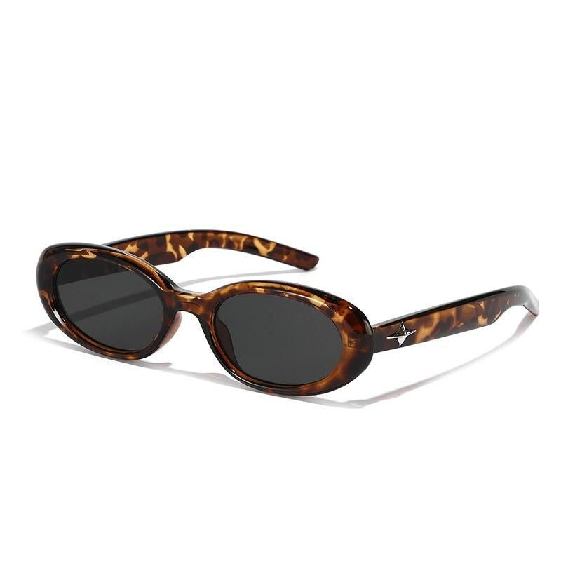 2023 Retro Chic Narrow Oval Sunglasses