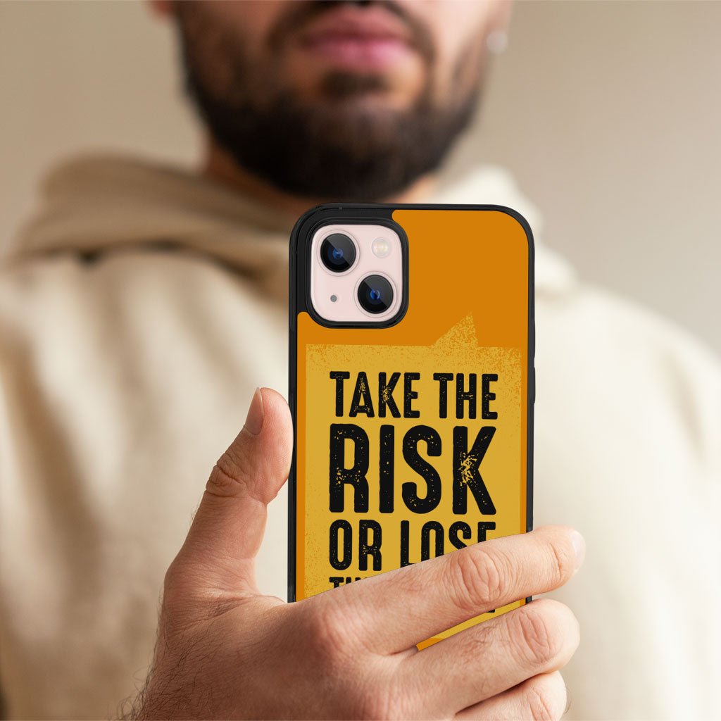 Take the Risk iPhone 13 Case - Cool Phone Case for iPhone 13 - Trendy iPhone 13 Case