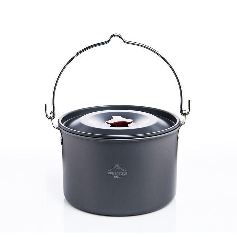 4L Outdoor Camping Hanging Pot - Durable, Lightweight Cookware for 4-6 Persons