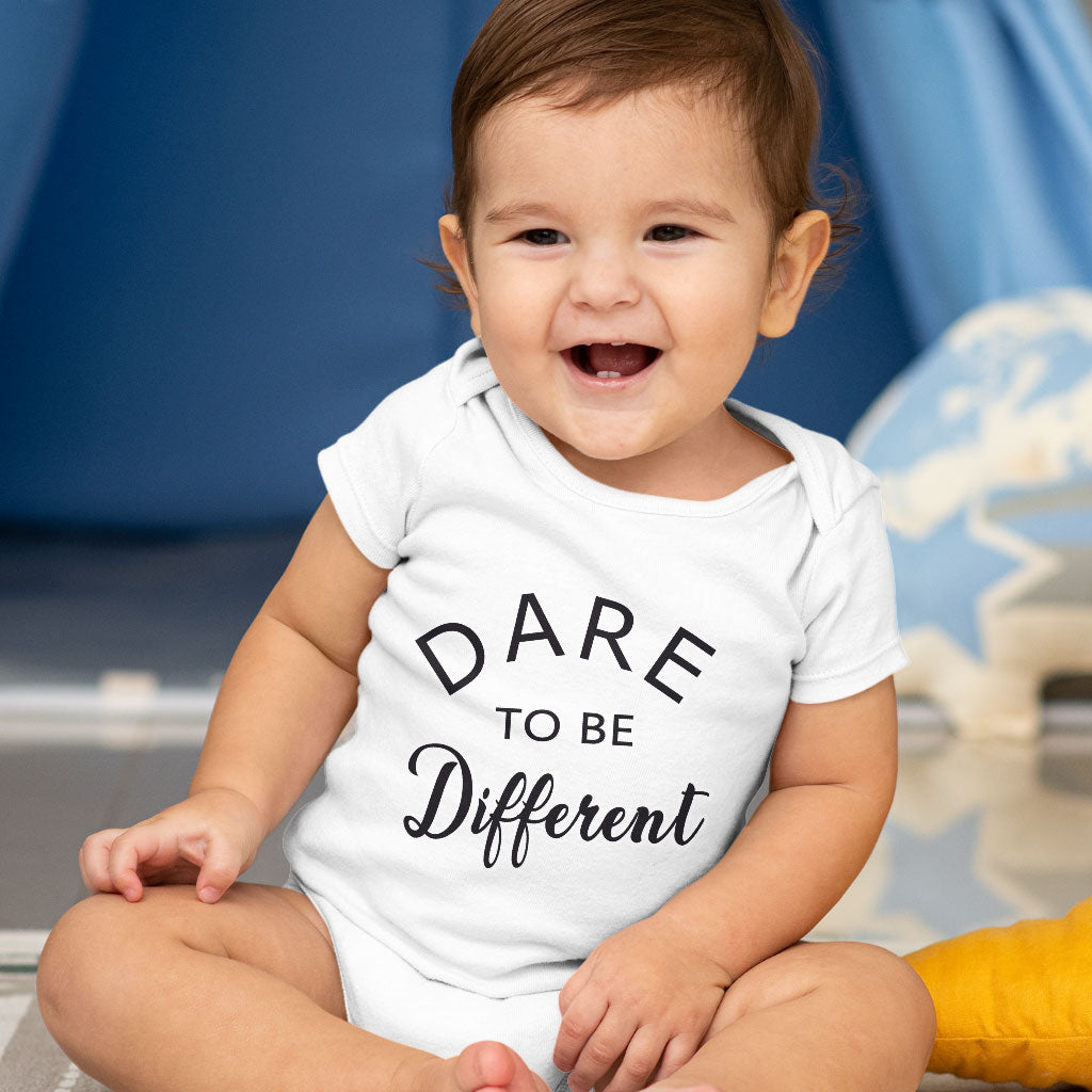 Dare to Be Different Baby Jersey Onesie - Cool Baby Bodysuit - Graphic Baby One-Piece