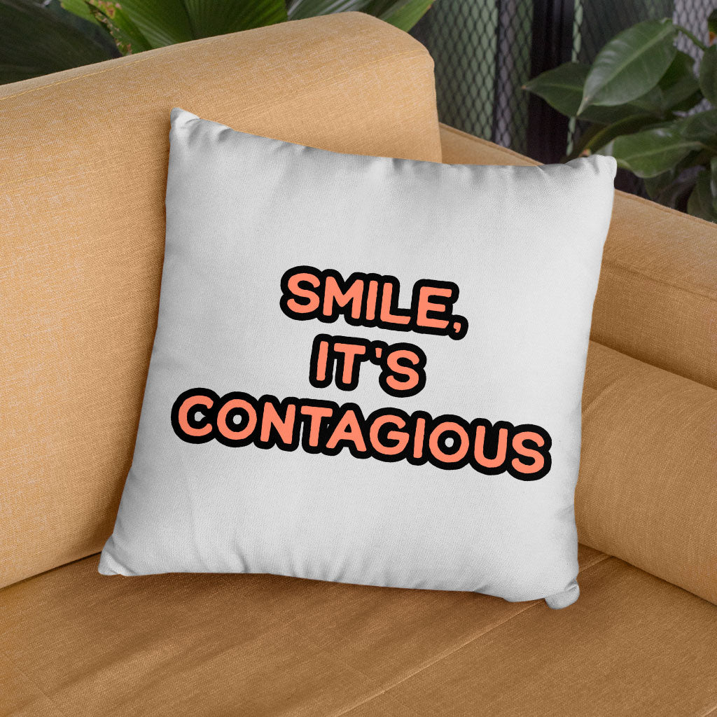 Smile Square Pillow Cases - Funny Pillow Covers - Cool Trendy Pillowcases