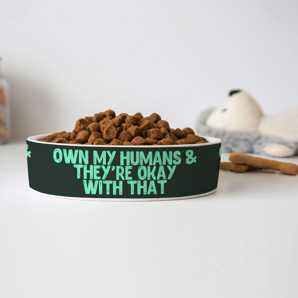 Funny Pet Bowl - Printed Dog Bowl - Cool Pet Food Bowl