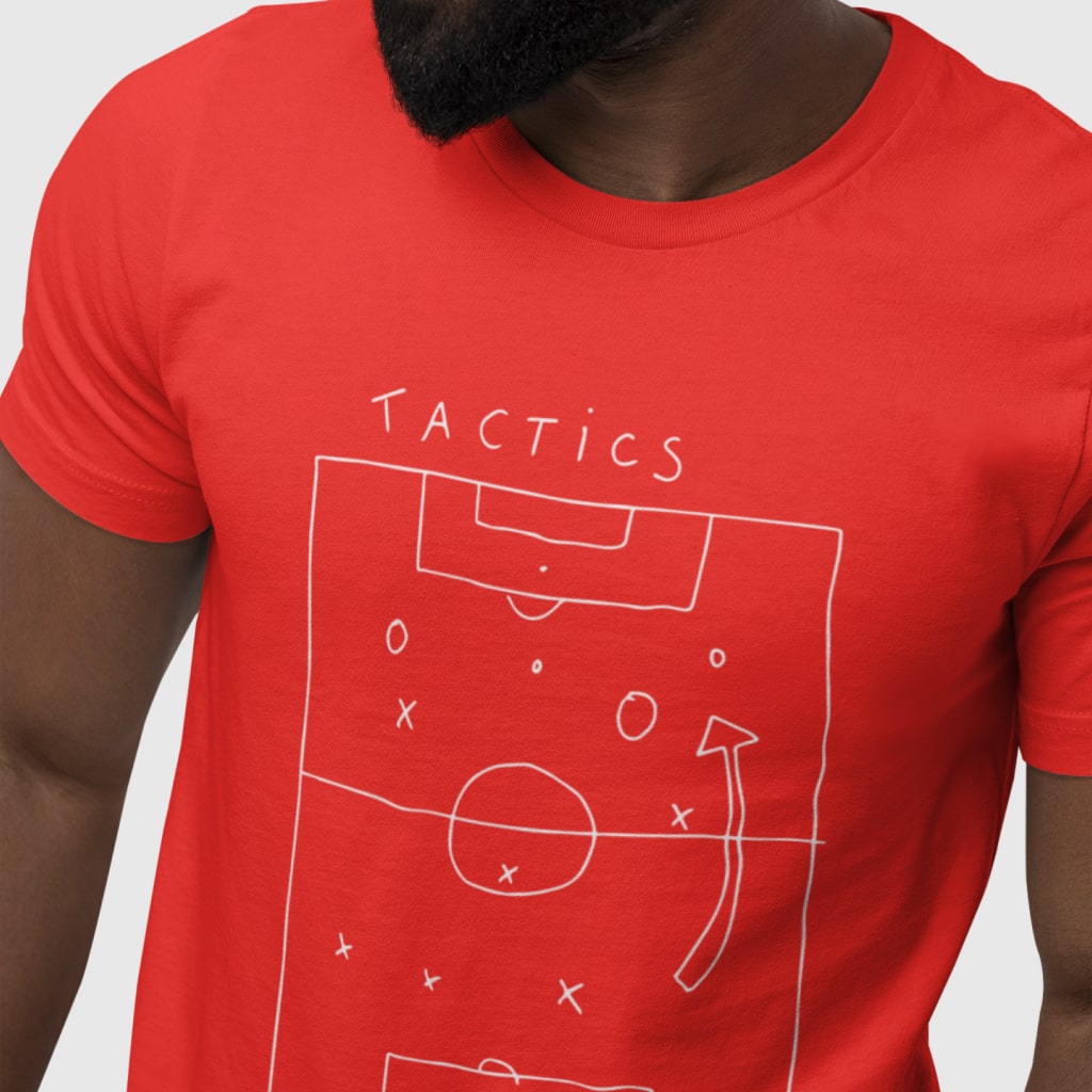 Soccer Tactics Unisex Jersey T-Shirt Made in USA