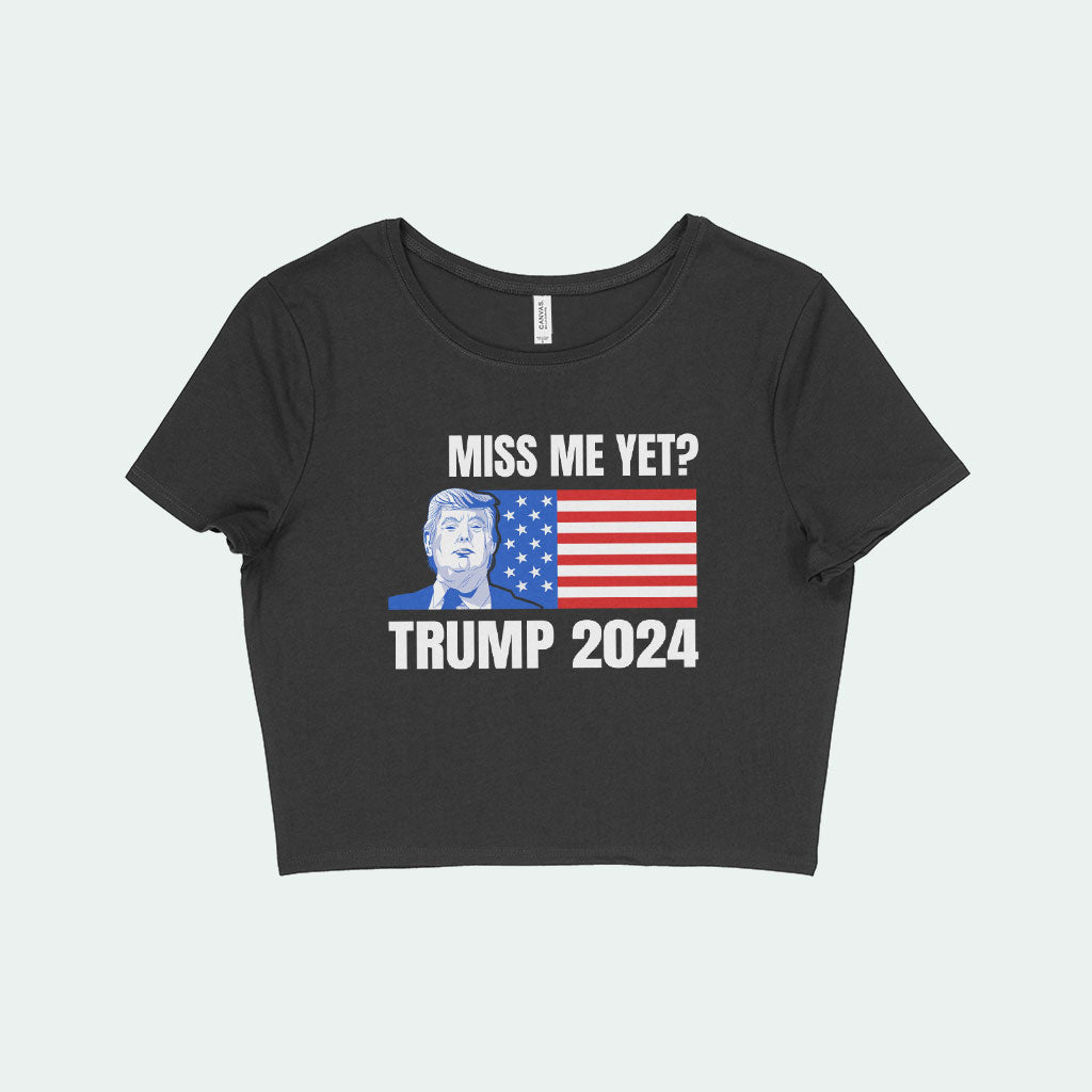 Women's Cropped Donald J Trump T-Shirt - Tee Shirt Trump