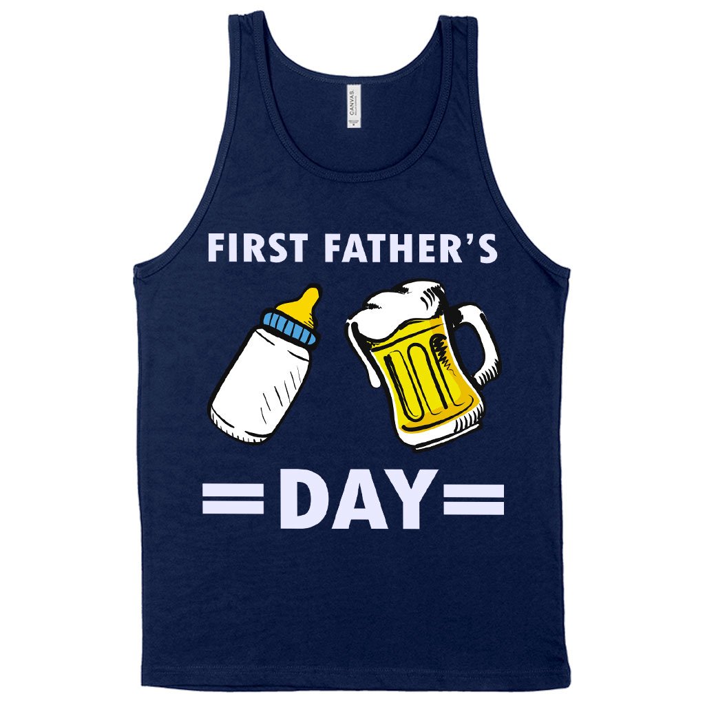 First Father's Day Tank - Funny Father's Day Tanks