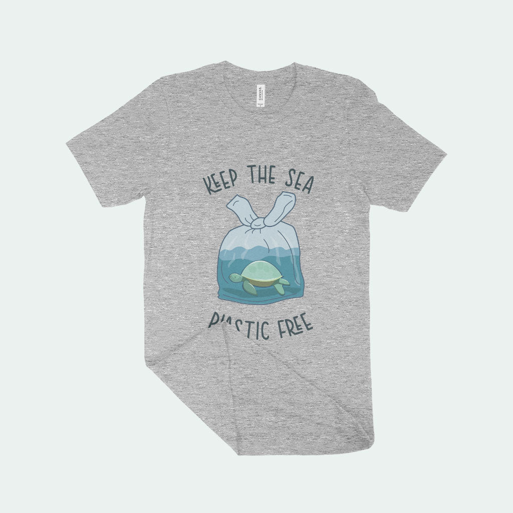 Keep the Sea Plastic Free Unisex Jersey T-Shirt Made in USA