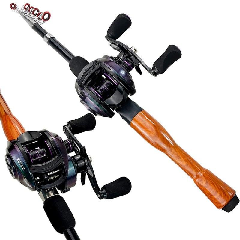 Ultimate Telescopic Fishing Rod and Baitcasting Reel Combo