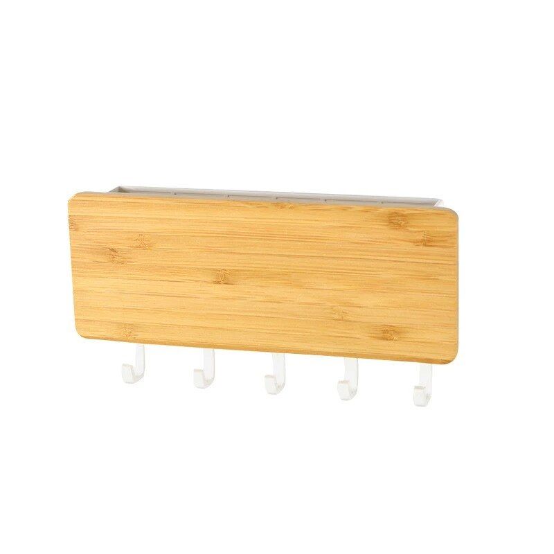 Eco-Friendly Bamboo Key & Coat Wall Hanger