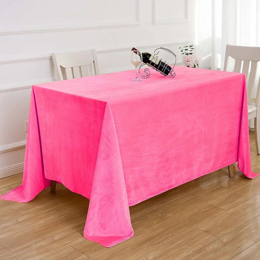 Elegant Velvet Rectangular Tablecloth - Perfect for Weddings, Dining, and Special Occasions