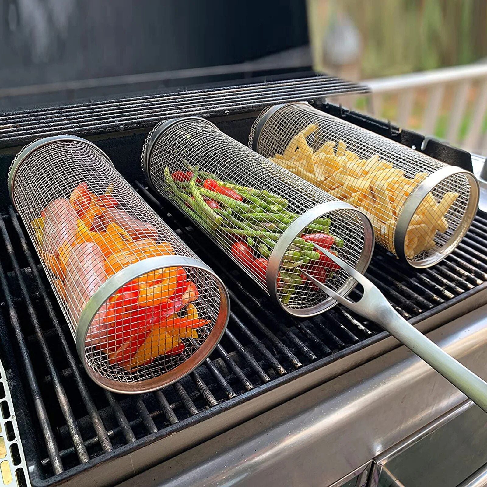 Stainless Steel BBQ Grilling Basket