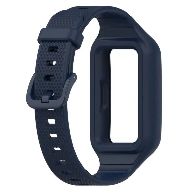 Waterproof Silicone Watch Strap for Smart Fitness Bands – Vibrant & Durable