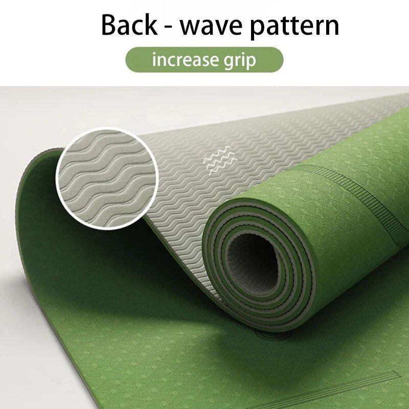 Premium TPE Double Layer Non-Slip Yoga Mat - Ideal for Gymnastics, Pilates & Fitness