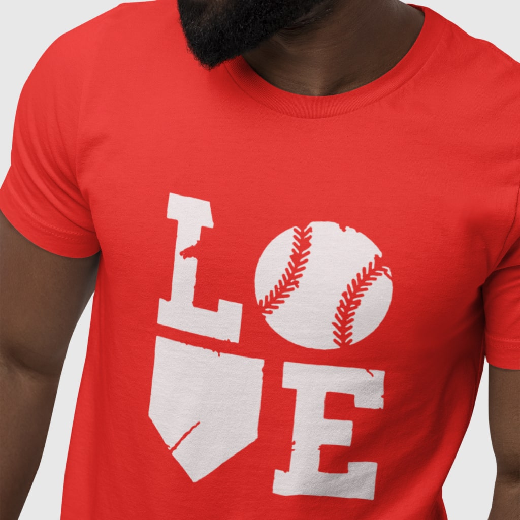 Baseball Love Unisex Jersey T-Shirt Made in USA