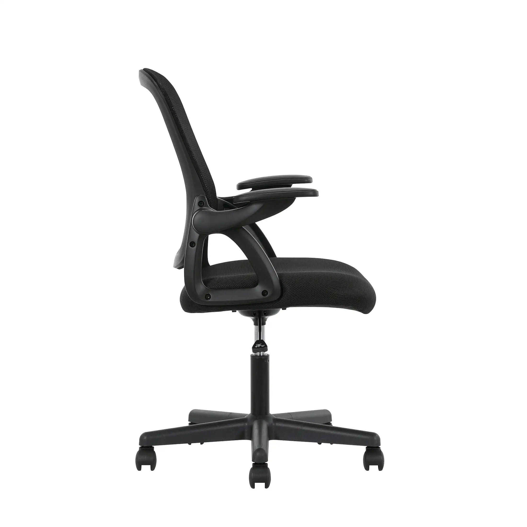 Ergonomic Mesh Task Chair with Flip-up Arms and Lumbar Support