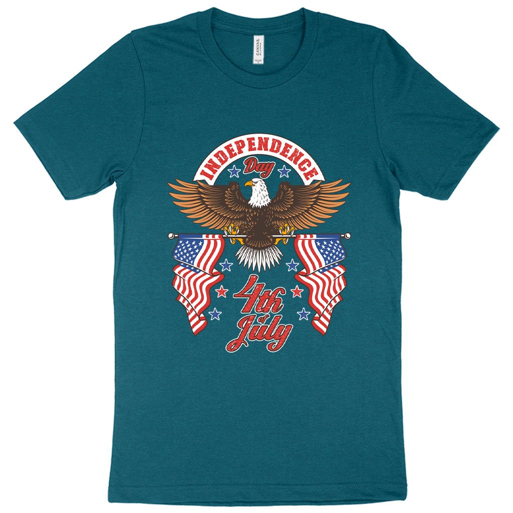 Heather Independence Day 4th of July T-Shirt - Independence Day T-Shirts - Patriotic USA T-Shirt