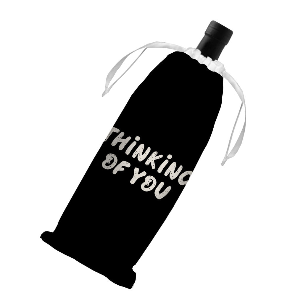 Thinking Of You Wine Tote Bag - Cute Wine Tote Bag - Trendy Wine Tote Bag