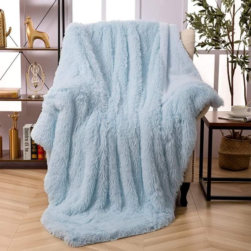 Luxurious Leopard Shaggy Throw Blanket