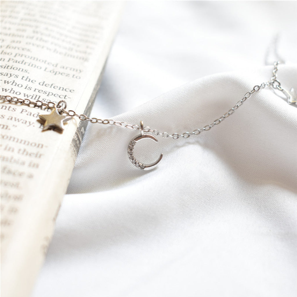 Moon And Star Necklace