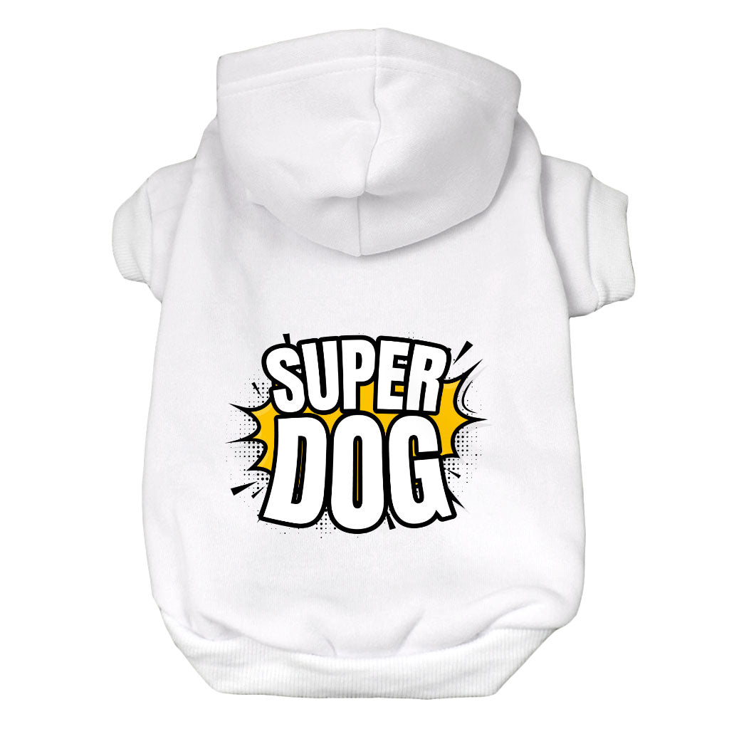 Super Dog Hoodie - Colorful Dog Coat - Graphic Dog Clothing