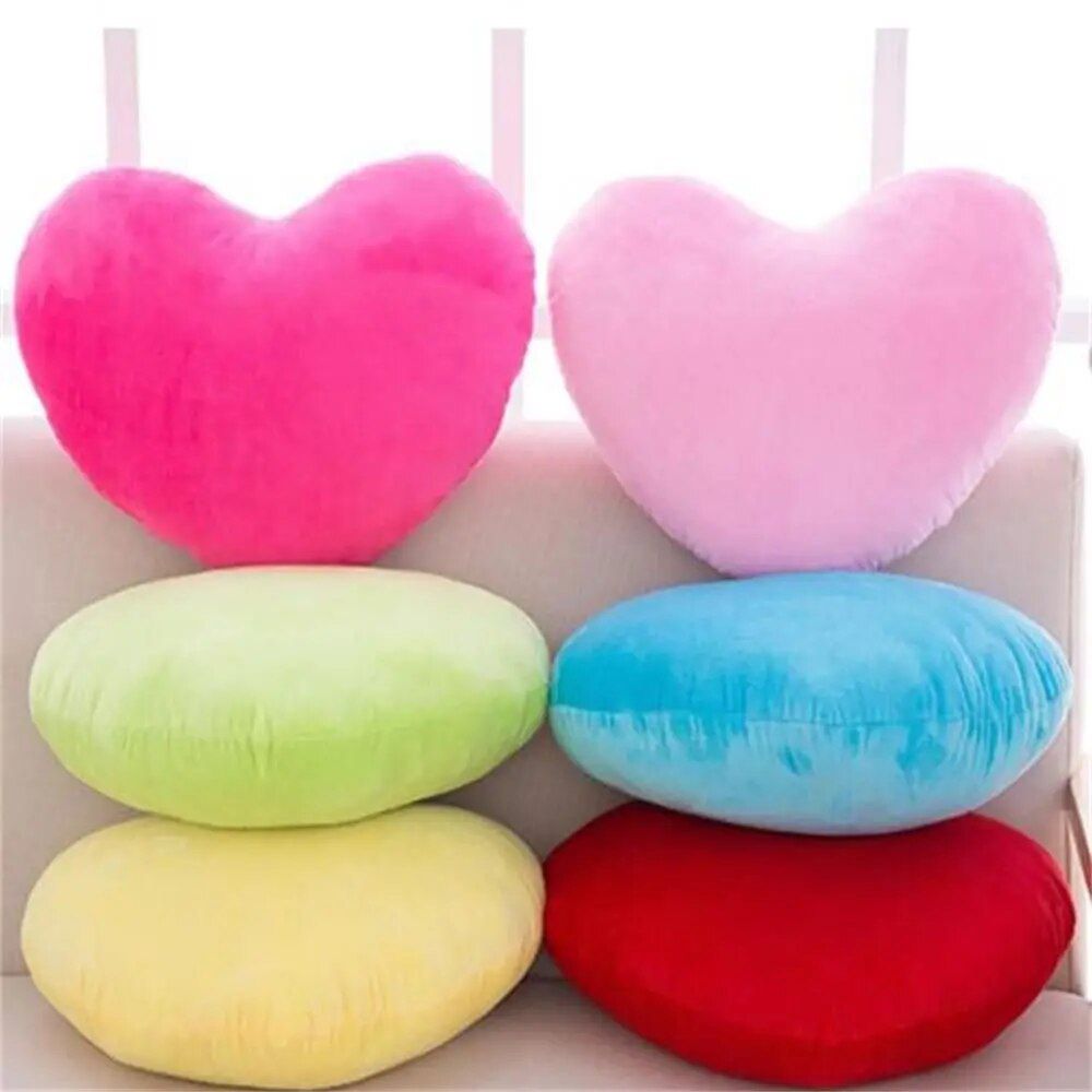 Charming Heart-Shaped Plush Pillow