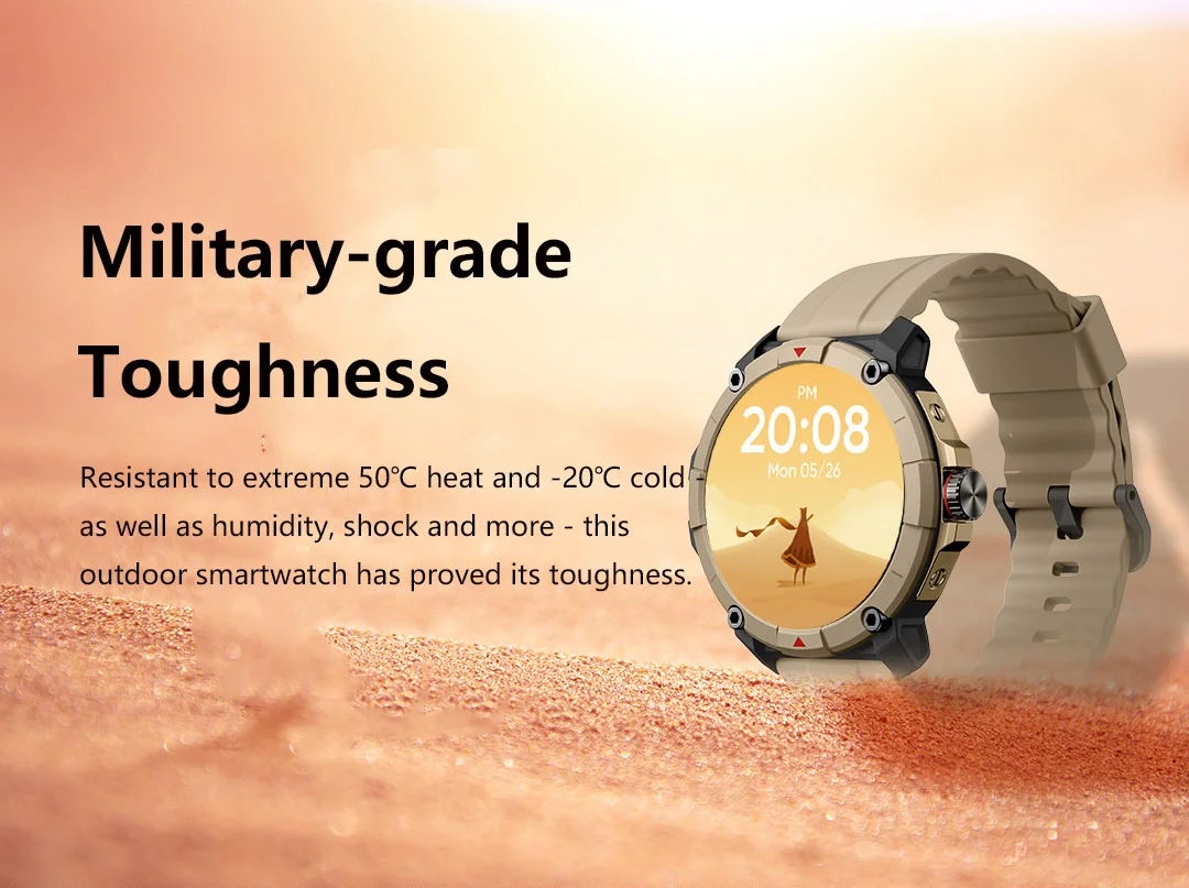 1.38" Amoled HD Display GPS Smartwatch: 50M Waterproof, Bluetooth Calling & Alexa for Men and Women with Double Straps