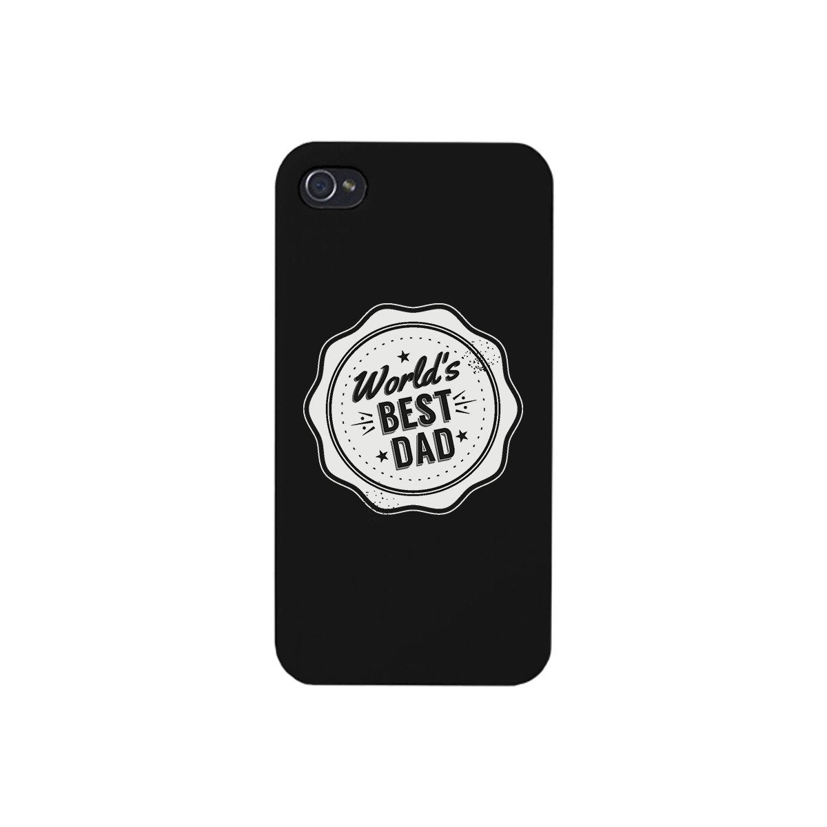 World's Best Dad Black Phone Case | Teal Tiger