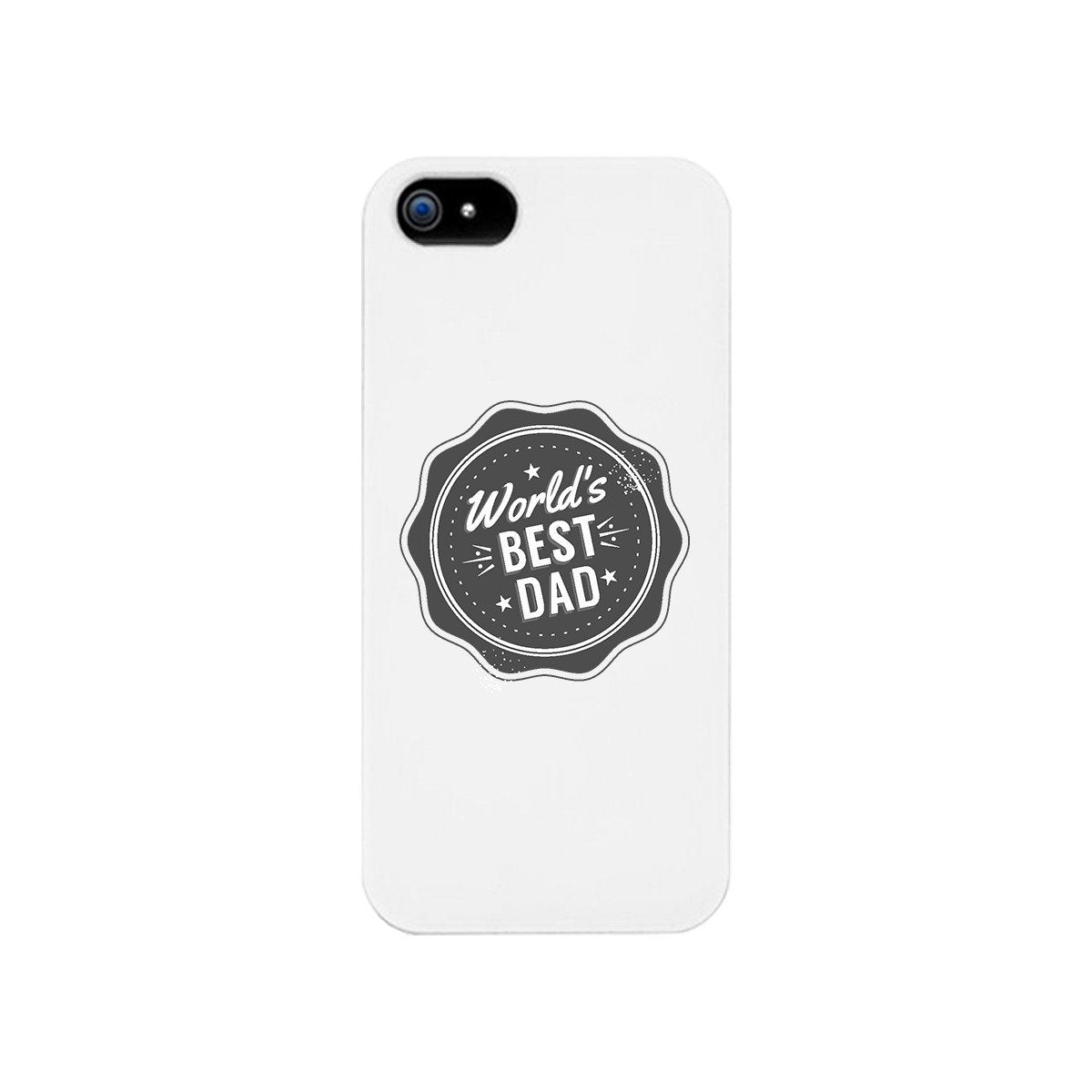 World's Best Dad White Phone Case | Teal Tiger