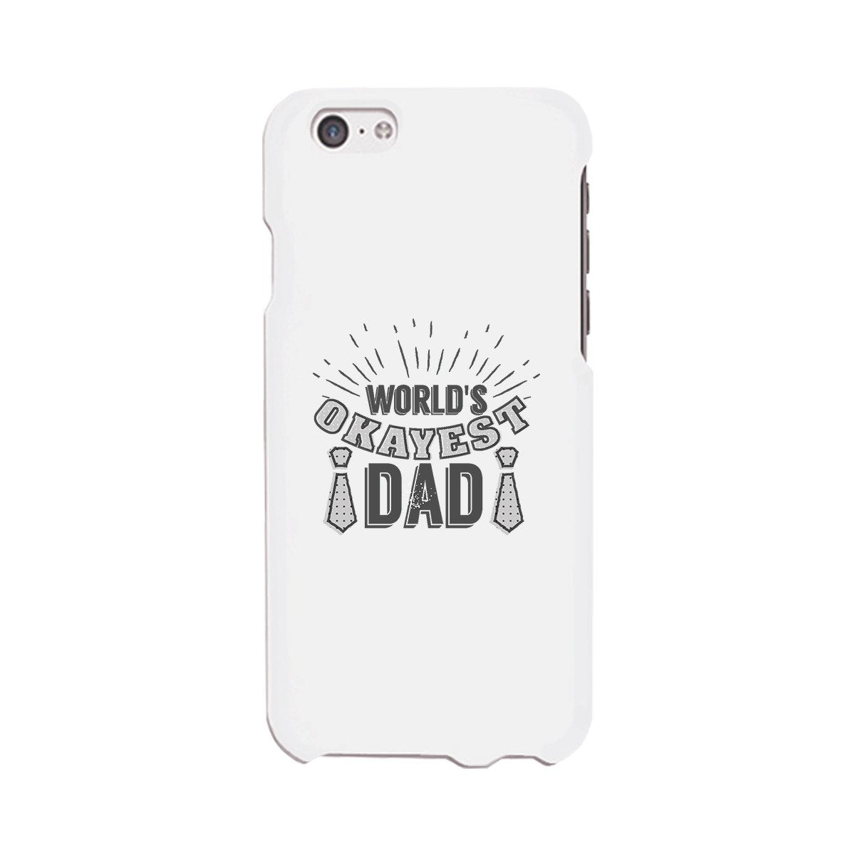 World's Okayest Dad White Phone Case