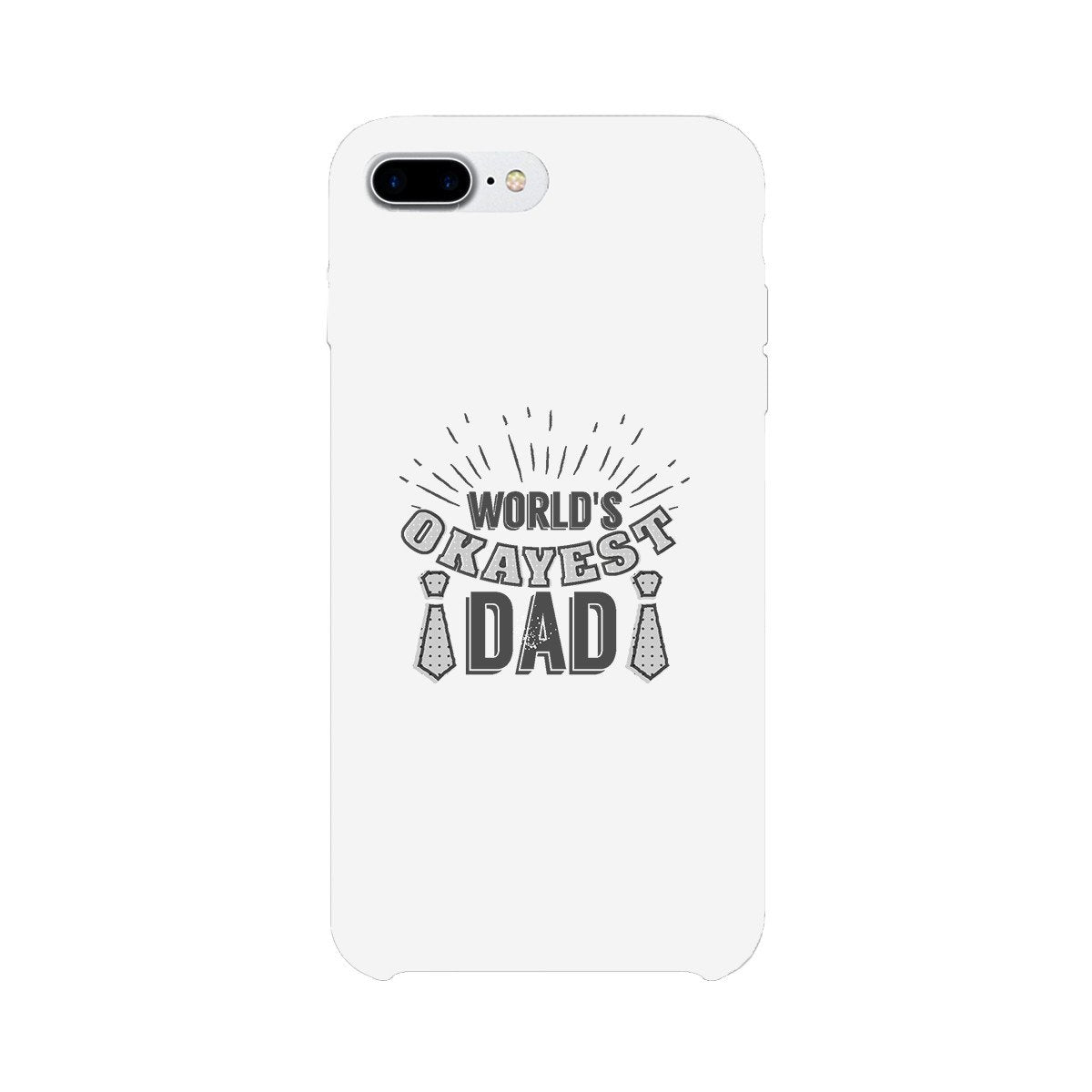 World's Okayest Dad White Phone Case